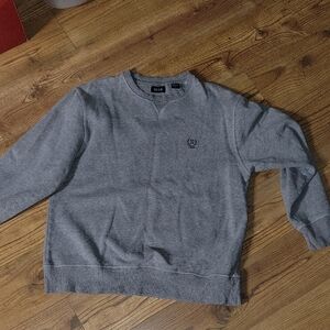 Izod Men's Gray Crewneck Sweater